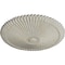 Ekena Millwork Shakuras Ceiling Medallion (Fits Canopies up to 5"), Hand-Painted Pot of Cream Crackle, 24"OD x 3"P CM24SHPCC - alternate 3